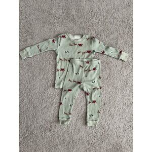 Carter's Christmas Green Set Size 12mo